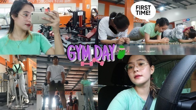 'FIRST TIME MAG GYM I A Day In My Life (Philippines)'