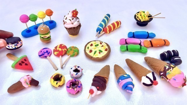 'DIY How To Make Miniature Realistic Food Items with polymer clay | clay mini food tutorial | Clayzy'