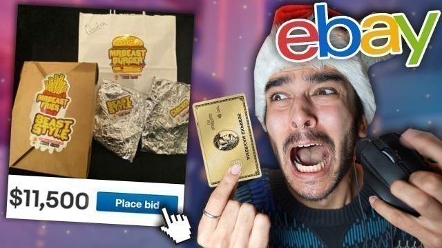 'Bidding on the HIGHEST PRICED Ebay FOOD Items! (Ebay Buying Challenge)'