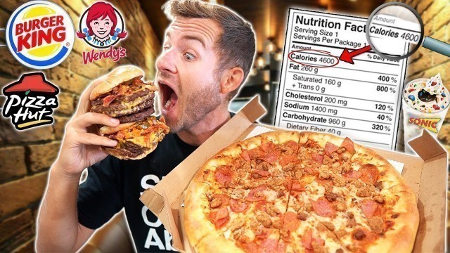 'Eating the TOP 10 HIGHEST CALORIE Fast Food Items!'