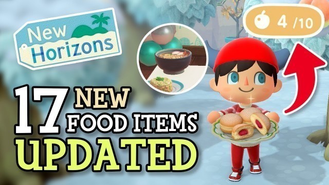 'Animal Crossing New Horizons: 17 NEW FOOD ITEMS Revealed (ACNH Feature Update) More Edible Dishes'