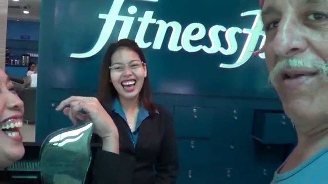 'RABBI JEW BARKER Meets the Ultimate Liar at Fitness First AYALA MALL Cebu Philippines  2014021801004'