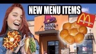 'NEW FAST FOOD MENU ITEMS YOU NEED TO KNOW ABOUT!'