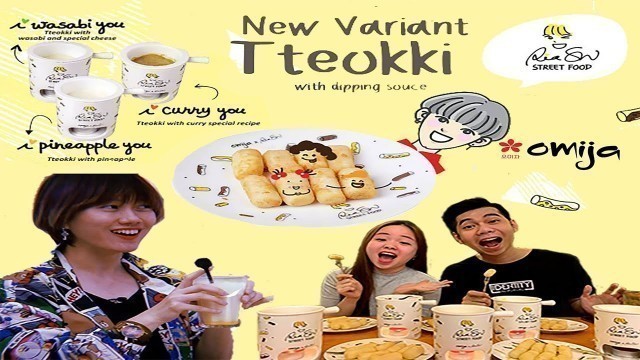 'RIA SW STREET FOOD REVIEW !! VARIAN BARU TTEOKKI WASABI, PINEAPPLE, AND CURRY !!'