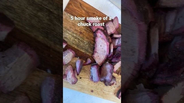 '5 hour chuck roast smoke #TheHotBoxBBQSpot'