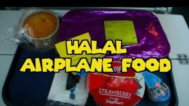 'HALAL AIRPLANE FOOD on British Airways | Breakfast Muslim Meal | KL to LHR'