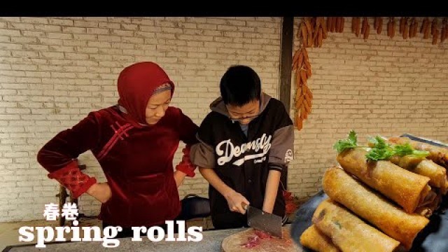 'Spring rolls halal| Muslim Chinese Food | BEST Chinese halal food recipes|这是中国人迎接春天都要吃的一种美食'