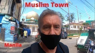 'Muslim Town Manila. A delicious halal food adventure in Muslim Town and a look at the Golden Mosque.'