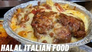 'Halal Italian Food! Chicken Parmesan, Fettuccine Alfredo, Lasagna at Zaks Halal Food Reviews!'