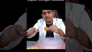 'Fun With Nitrogen Smoke Biscuits #shorts #youtubeshorts  #nitrogenbiscuits'