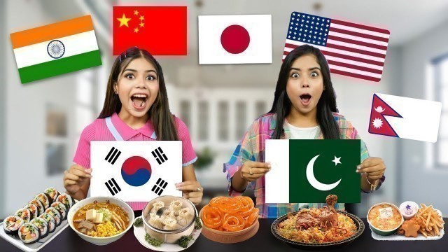 'Eating Different Country Food Challenge 