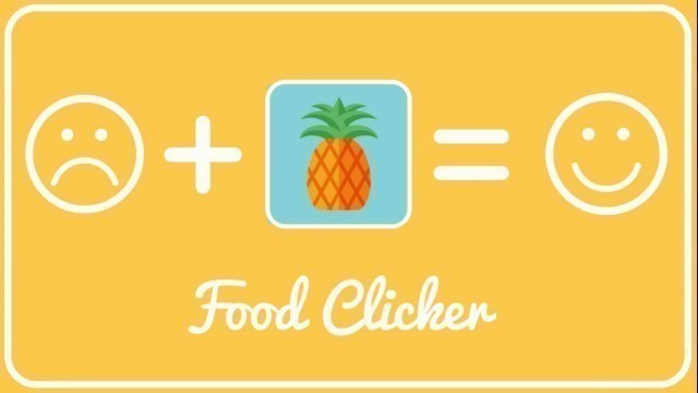 'FOOD CLICKER- The best FOOD TRACKING app! (short promo)'