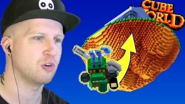 'Flying to a FLOATING ISLAND FOR TREASURE in Cube World - Part 3'