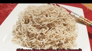 'CARA MEMBUAT MIE PANGSIT || HOW TO MAKE CHINESE EGG NOODLES'