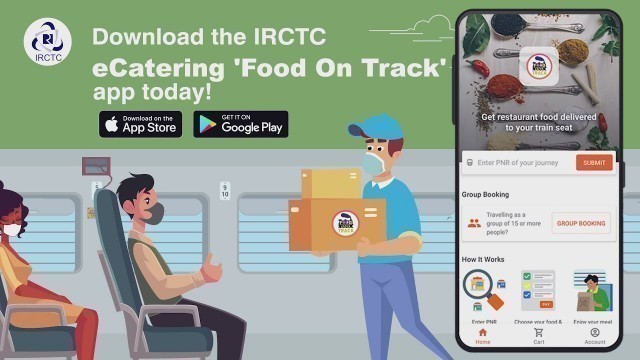 'IRCTC E-Catering FOOD ON TRACK APP|ORDER FOOD IN TRAIN AT YOUR SEAT| OFFICIAL BOOK FOOD IN TRAIN APP'