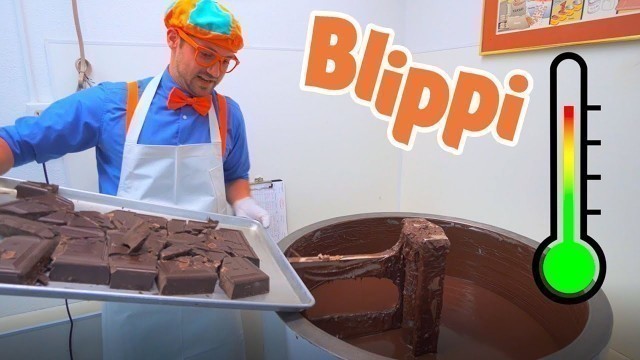 'Learn Food For Kids | Blippi And The Chocolate Factory | Educational Videos For Children'