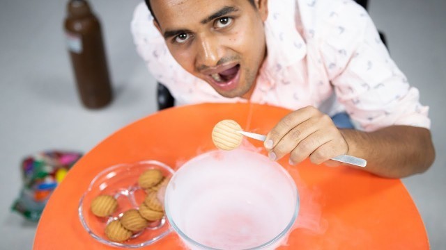 'Trying Liquid Nitrogen Biscuits'