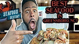 'The BEST Seafood in Greensboro, NC | Seafood Destiny | NC Food Review 2021 |North Carolina Food'