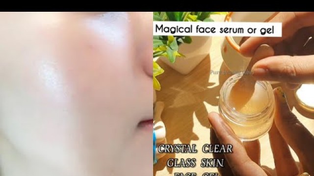 'flax seeds gel for glass skin /7 days glowing skin home remedy/Korean glass skin home remedy'