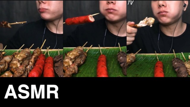 '[ASMR 12] * IHAW IHAW PINOY STREETFOOD * BBQ * HOTDOG * DUGO * ISAW * MANOK INASAL *'