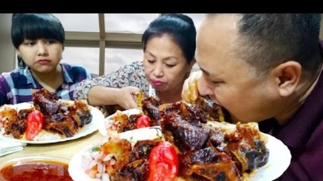 'SMOKE PORK RIBS FAMILY MUKBANG || NORTH EAST TRIBE FOOD'