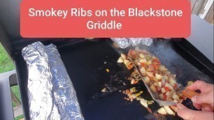 'Blackstone Griddle Smokey Ribs Bacon Cheesey Potatoes with smoke flavor & Corn on the Cob Recipes'