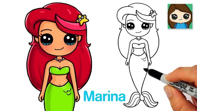 'How to Draw Mermaid Marina 