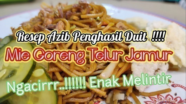 '1 Menit Bikin Mie Goreng Telor Jamur  Enaknya Bikin Ngacir Melintir'