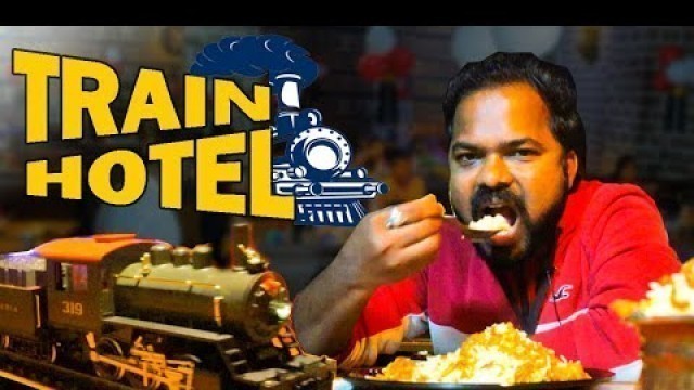 'Tasty Train Restaurant | Amazing New Experience | indian Food | Hyderabad dining | Venkys Food  Byte'