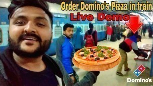 'How to Order domino\'s Pizza in Train 