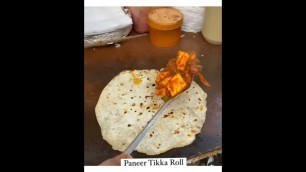 'paneer tikka roll||best food||street food||food video ||what\'s app status||bestfood #shorts'