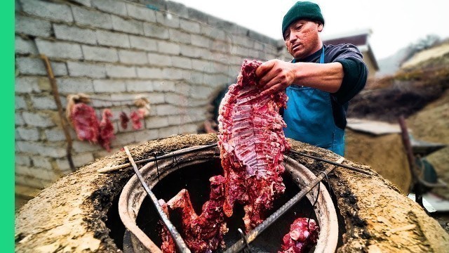 'Mountain LAMB SAUNA in Uzbekistan! They drive hundreds of miles for this!'