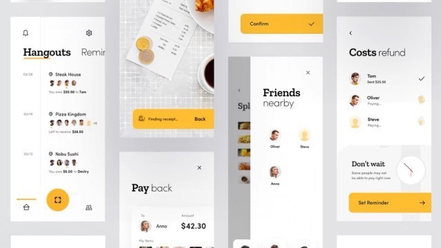 'Best 20 Example UI/UX Design For Mobile App | Food App Design'