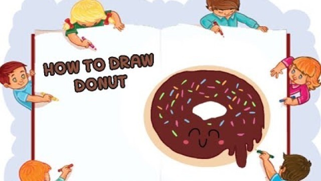 'HOW TO DRAW DONUT | CUTE FOOD IBIS PAINT X DRAWING | EASY DRAWING TUTORIAL STEP BY STEP'