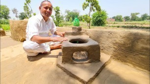 'DIY Beautiful and Unique Outdoor Smoke Free Wood Stove | Mubashir Saddique | Village Food Secrets'