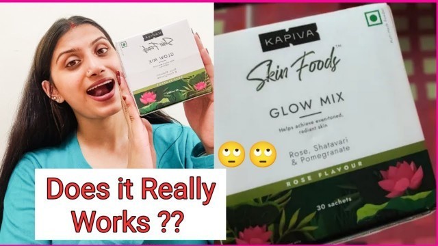 '*Honest Review* | How to get Glowing Skin Naturally | Kapiva Skin Foods Glow Mix | Blossom Vibes'