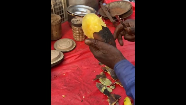 'shakarkandi chaat||sweet potato chaat||best food||food video ||what\'s app status||foodieshorts'