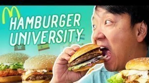 'McDonald’s HAMBURGER UNIVERSITY Food Review! Trying GLOBAL MENU'