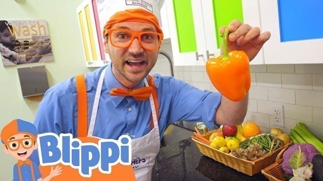 'Cooking Healthy Treats With Blippi | Healthy Food Videos For Kids | Blippi Videos'