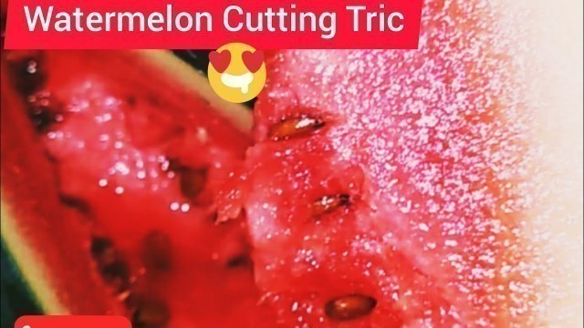 'Watermelon Cutting Tric by your food world #shorts'