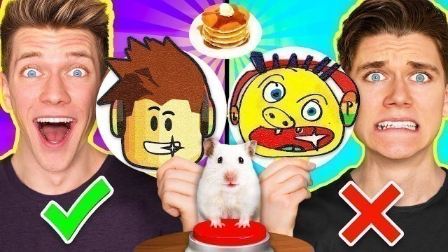 'Pancake Art Challenge vs Hamster Pranks! How To Make Spider-Man Minecraft Maze Roblox & Squid Game'