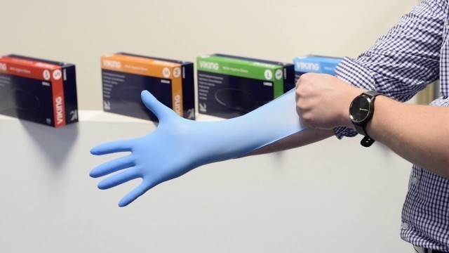 'High Strength Viking Nitrile Gloves - Strength Test'