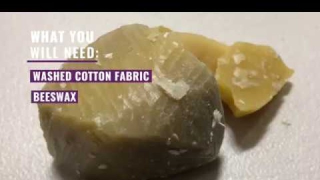 'How to make reusable beeswax wraps'