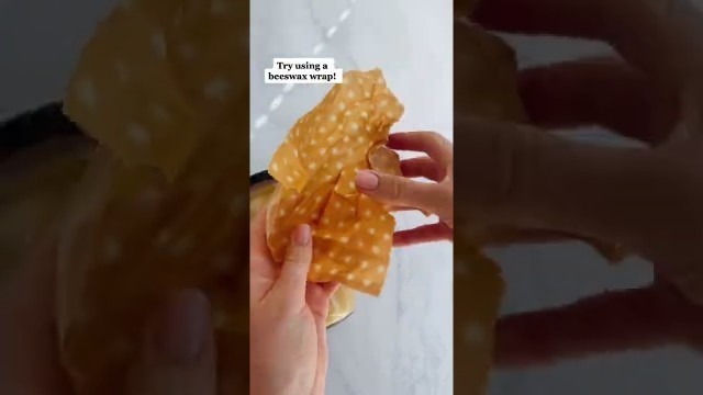 'How to use a beeswax wrap to open a jar!'