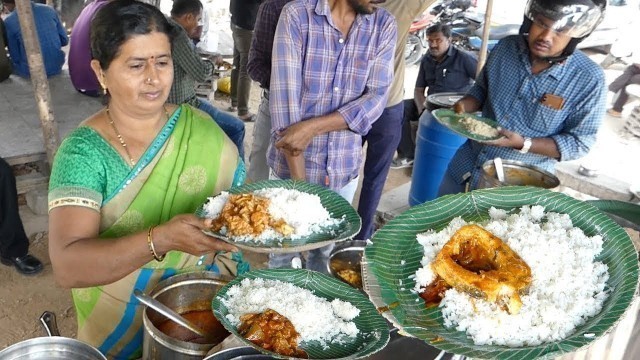 'Cheapest Roadside Unlimited Meals   Indian Street food   Journey For Food'