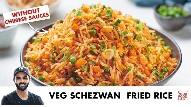 'Veg Schezwan Fried Rice without Chinese sauces | Perfect Rice Boiling Tips | Chef Sanjyot Keer'