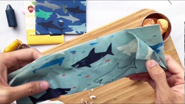 'Munch Beeswax Food Wraps - save the sharks'