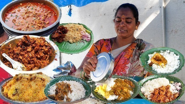 'Hardworking Women Selling Cheapest RoadSide Unlimited Meals | Indian Street Food | #StreetFood'