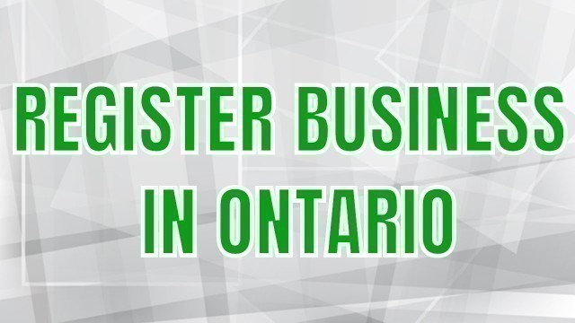 'How to Register a Business in Ontario | Register Business Name Ontario'