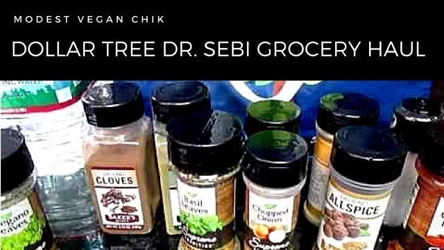 'Dollar Tree Haul | Dr Sebi Alkaline Vegan Grocery Haul | Nov 2016'